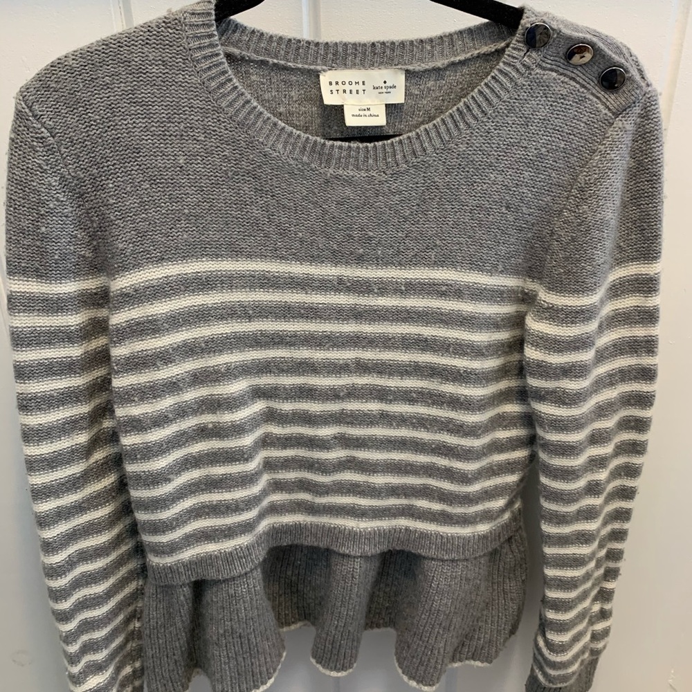 Kate Spade Peplum Stripe Sweater